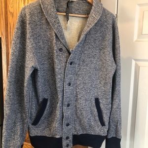 Urban Outfitters Shawl Collar Varsity Sweatshirt